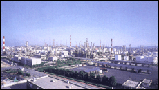 A view of an industrial plant in Korea
