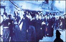 Women launching the Independence Movement against Japanese colonial rule